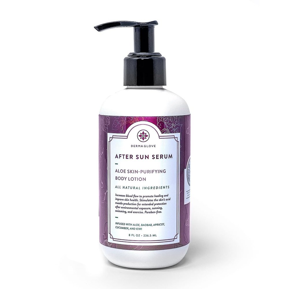 DERMAGLOVE After Sun Serum - Sunburn Moisturizer with Aloe Vera & Baobab for Soothing & Barrier Balance - 8 Fl Oz (Pack of 1)