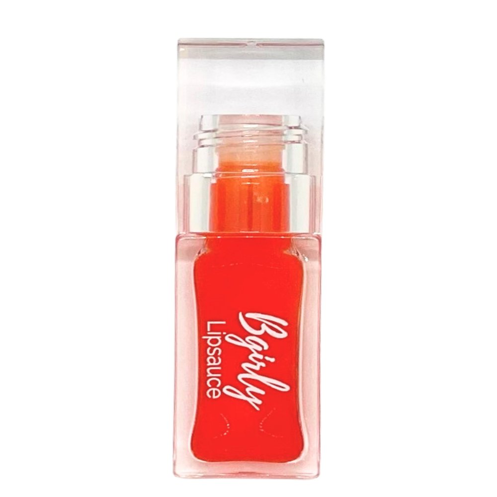 Bgirly Lipsauce Tinted Lip Oil | Handmade, Moisturizing Lip Oil, Tinting for Dry Lips, Non-Sticky, Long Lasting Tinted Balm, Nourishing Lip Treatment, Shiny and Vegan Tinted Lip Gloss (Rio)