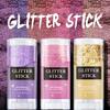 BlueFace Glitter Stick,Sparkling Neon Outfit Party Holographic Sequins Paint Body Glitter Gel Makeup.(Blue face Glitter Stick) view 4