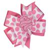 Cotton Candy Pinwheel Hair Bow 4" Pink view 1