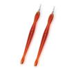 balacoo 10pcs Pedicure Nail Care Cuticle Trimmer Dead Skin Fork Remover Tool with Non-Slip Handle for Home Salon Use Red view 1