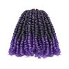 10 Inch 8 Packs Pre Looped Passion Twist Crochet Hair for Black Women and Kids-Ombre Purple,Super Soft Bouncy Synthetic Braided Hair Extensions(10 Inch-8 Packs,T1B/Purple) view 1