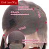 13X4 HD Straight Lace Front Wigs Human Hair 180% Density Brazilian Virgin Hair Transparent Lace Frontal Human Hair Pre Plucked With Baby Hair (20 Inch, 13x4 Straight Lace front wigs) view 4