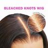 13x6 HD Transparent Straight Lace Front Wigs Human Hair Pre Plucked With Baby Hair Natural Hairline Brazilian Virgin Hair Glueless Straight Wig For Black Women Bleached Knots 150% Density 30Inch view 3