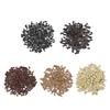 1000 Pcs 3.4 mm Micro Rings Links Beads Non-Silicone Copper Tubes Microlink Beads for Hair Extensions (Black+Dark Brown+Brown+Dark Blonde+Blonde) view 1