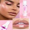 Spicy Lip Plumping Booster,Plumping Lip Oil with Chili Extract,High-Shine Fuller Lips,Hydrating Pink LIp Goloss Lip Glaze,Plump and Pout Lip Plumper Lipstick,Christmas Makeup Gift for Women-02# view 2