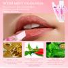 Lip Plumping Booster Lip Gloss,Glossy Lip Tinted Stain,High-Shine Smooth Fuller Lips, Hydrating & Volumizes Lip Oil Lip Glaze,Plump and Pout Plumper Lipstick,Christmas Makeup Gift for Women-01# view 3