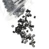 1000 Pcs Silicone Lined Micro Links Beads 4.0 mm Tinsel Beads for Hair Extensions (Black+Dark Brown+Brown+Dark Blonde+Blonde) view 3