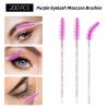 600 PCS Eyelash Extension Supplies Kit, 200 Spoolies Mascara Wands Disposable 200 Lip Brushes 200 Micro Swabs Purple Eyelash Brushes Makeup Applicator Tool view 3