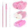 600 PCS Eyelash Extension Supplies Kit, 200 Spoolies Mascara Wands Disposable 200 Lip Brushes 200 Micro Swabs Pink Eyelash Brushes Makeup Applicator Tool view 1