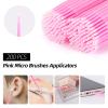 600 PCS Eyelash Extension Supplies Kit, 200 Spoolies Mascara Wands Disposable 200 Lip Brushes 200 Micro Swabs Pink Eyelash Brushes Makeup Applicator Tool view 4