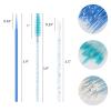 600 PCS Eyelash Extension Supplies Kit, 200 Spoolies Mascara Wands Disposable 200 Lip Brushes 200 Micro Swabs Blue Eyelash Brushes Makeup Applicator Tool view 2