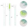 600 PCS Eyelash Extension Supplies Kit, 200 Spoolies Mascara Wands Disposable 200 Lip Brushes 200 Micro Swabs Green Eyelash Brushes Makeup Applicator Tool view 2