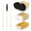 600 PCS Eyelash Extension Supplies Kit, 200 Spoolies Mascara Wands Disposable 200 Lip Brushes 200 Micro Swabs Yellow Eyelash Brushes Makeup Applicator Tool view 1