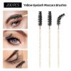 600 PCS Eyelash Extension Supplies Kit, 200 Spoolies Mascara Wands Disposable 200 Lip Brushes 200 Micro Swabs Yellow Eyelash Brushes Makeup Applicator Tool view 3