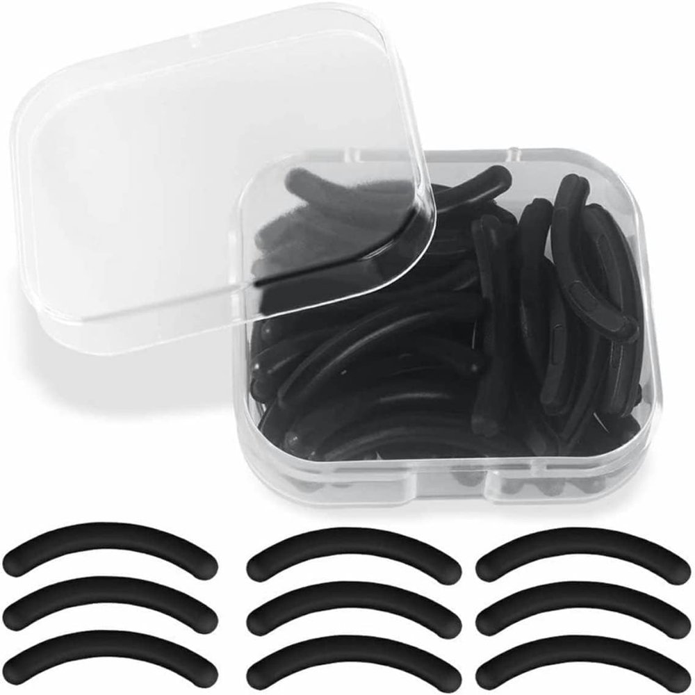 30Pcs Black Curler Refills Eyelash Curler Refill Pads Silicone Rubber Curler Replacement Refills Pads for Universal Eyelash CurlerPractical and Deft Eyelash Curlers