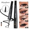 AKARY Dip Eyeliner Waterproof 24H Longlasting, Light Brown Liquid Eyeliner Quick Drying, Colored Eye Liner Pencil for Women Bold & Natural Eye Make Up with Precise & Easy Application, 0.22 fl oz, 03 view 2