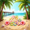 10 Pcs Colorful Hawaii Plumeria Flower Clips Hawaiian Flower Hair Barrettes Beach Party Hair Clips Artificial Tropical Hairpins for Wedding Hair Clips view 2