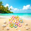 10 Pcs Colorful Hawaii Plumeria Flower Clips Hawaiian Flower Hair Barrettes Beach Party Hair Clips Artificial Tropical Hairpins for Wedding Hair Clips view 4