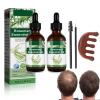 Aceite de Romero Para el Crecimiento Del Cabello, Ricino Para Cejas, Pestaas y Cuidado de la Piel - 1 Masajeador - 4.0 FI OZ/120ML view 1
