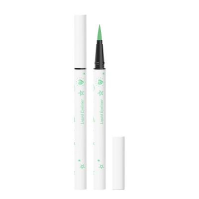 Fujiuia Rainbow Color Eyeliner Diy Painted Eyeliner Keep Makeup Without Smudging Color Eyeliner Pen 0.6ml Not Just A Patch (B, One Size)