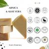 Arnica Aloe Vera with Rosemary Handcrafted Soap | Vegan | 100% Natural |Stimulates and Hydrating Properties for Hand, Face, & Body | Miami-Made - 1 Bar view 3