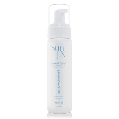 SunFX Ultra Deluxe Self Tanning Bronzing Mousse | Clear H20 | Enriched with Aloe Vera and Coconut 7.6 fl oz