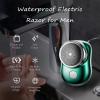 Mini Shaver Men 2023,Electric Razor for Men, Mini Shaver Portable, Waterproof Razor Washable Portable, USB Mini Shaver for Home, Car, Travel (Black+Silver) view 2