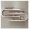 ZBJDX U-Shaped Cosmetics Display Rack, Metal Nail Polish Storage Rack, Multifunctional Wall Rack for Storing Cosmetics, Perfumes and Essential Oils (Set of 2),White view 1