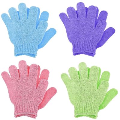 8 PCS Exfoliating Gloves, Body Scrubber Glove Exfoliator Mitts Deep Scrubbing Dead Skin Remover for Bath, Shower, Spa, Massage