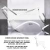 2-piece set Men's Beard Shaping Tool+Beard BibNon-Stick Material Beard Apronfor Styling and Trimming Black view 3
