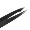 Stainless steel eyebrow clip 1.2 thick 96mm eyebrow clip set of four black diagonal eyelash forceps Fourpieceset(inleatherbag) view 2