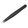 Stainless steel eyebrow clip 1.2 thick 96mm eyebrow clip set of four black diagonal eyelash forceps Fourpieceset(inleatherbag) view 3