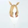 TALENARRA Blonde Gradient Orange Red Short Hair Bangs Full Hair Wig + Cilp Ears + Tail cos anime show Simulation wig 35cm 13inch (Narita Top Road) view 2