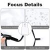 Beard Bib Apron Kit, Men Shaving Apron Beard Hair Catcher Waterproof Non-Stick Trimming Grooming Cape Cloth Includes Scissors and 2 Suction Cups (White) view 3