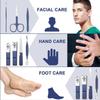 8 IN 1 Stainless Steel Professional Manicure & Pedicure Kit For Women Includes Scissors A Nail cutter, Acne Remover needle, Blackhead Tool With Leather Case (Blue & Sky) view 4