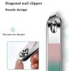 12-Piece Nail Clipper Set Complete Gradient Manicure Set Box Diagonal Nail Clipper Personal Care Pedicure Tools,green 12 pcs view 4