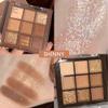 AMY'S DIARY Rose Gold Dark Brown Colorful neutral Eyeshadow Palette Makeup,9Color Matte Shimmer Natural Smokey Eye Eyeshadow palettes Highly Pigmented Neutral Long Lasting Waterproof view 3