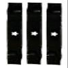 3 Pack Blades 145708 152443 159705 163819 46" Deck Replacement for Craftsman view 1