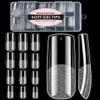 XXL Square Soft Gel Nail Tips, BORNBYME 120 PCS Half Matte False Nails Tips Nail Extenison Tips Gel Nail Tips Acrylic False Nail Tips view 1
