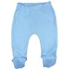 123 Bear 100% Cotton Baby Pants with Footies 100% Cotton Unisex Boys Girls (Newborn, 4-Pack Blue-Navy) view 3