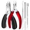Makartt Toenail Clippers, 5-in-1 Stainless Steel Nail Clipper Set for Thick or Ingrown Toenails, Professional Removal Kit for Men, Women & Seniors view 1
