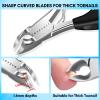 Makartt Toenail Clippers, 5-in-1 Stainless Steel Nail Clipper Set for Thick or Ingrown Toenails, Professional Removal Kit for Men, Women & Seniors view 3