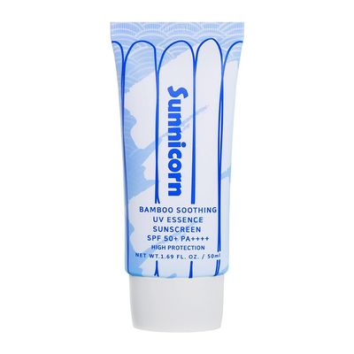 Sunnicorn Bamboo Soothing UV Essence Sunscreen, 1.7 fl oz (50 ml), Korean Cosmetics (SPF50+ PA++++) | Moisturizing, No White Cast, Sensitive Skin, Vegan, Cruelty-Free, Ocean Friendly-Reef Safe