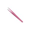 INLIMA Tweezers Eyelash Tweezer Straight Bend Eyelash Grafting Clip Stainless Steel Tweezer For Eyelash Extensions Rhinestone Picking Tool (Color : Pink01) view 1