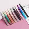 INLIMA Tweezers Stainless steel eyebrow clip with comb, oblique mouth, flat eyebrow clip, false eyelashes, auxiliary tweezers storage (Color : 1) view 4