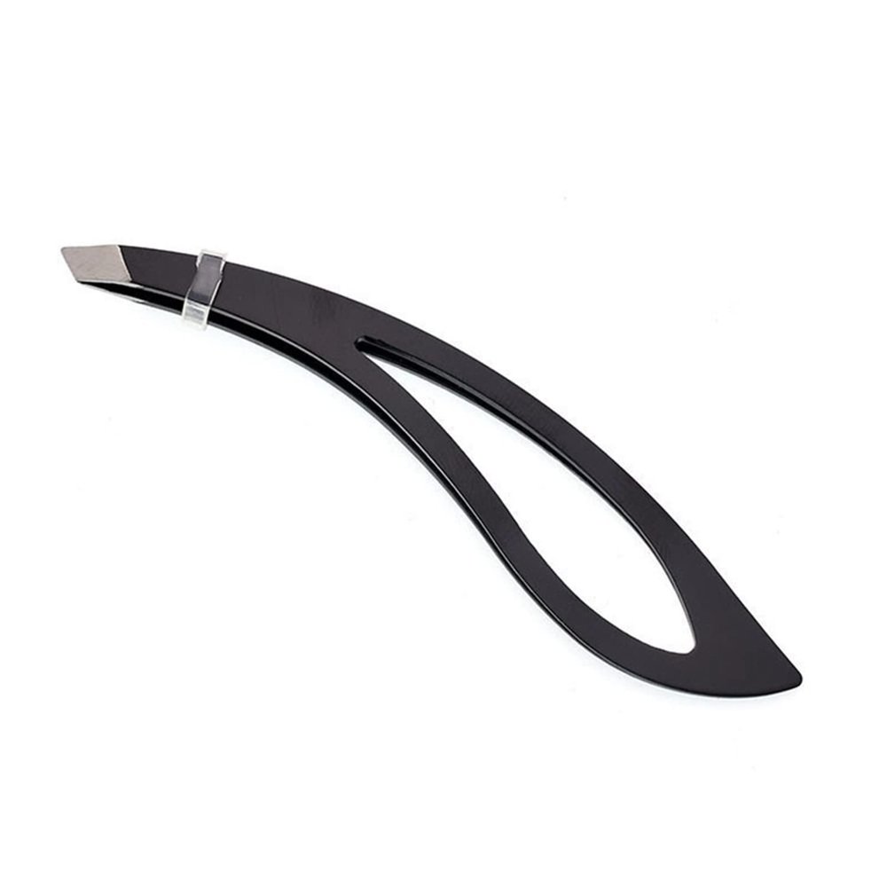 INLIMA Tweezers Beauty Eyelash Extension Makeup Tools Applicator Eyebrow Tweezers Clip Hair Removal Slant Tip Stainless Steel