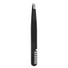 INLIMA Tweezers Eyebrow Tweezers Rose Gold Pincet Clips Stainless Steel Face Hair Removal Beautfy Eyebrow Trimming Makeup Tool (Color : Black) view 1