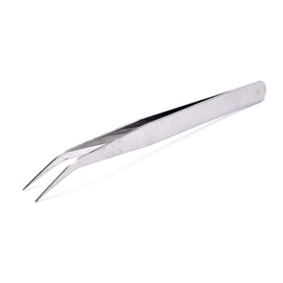 INLIMA Tweezers Nail enhancement design/facial care/eyelash extension blackhead acne removal tool professional tweezers (Color : Silver02)
