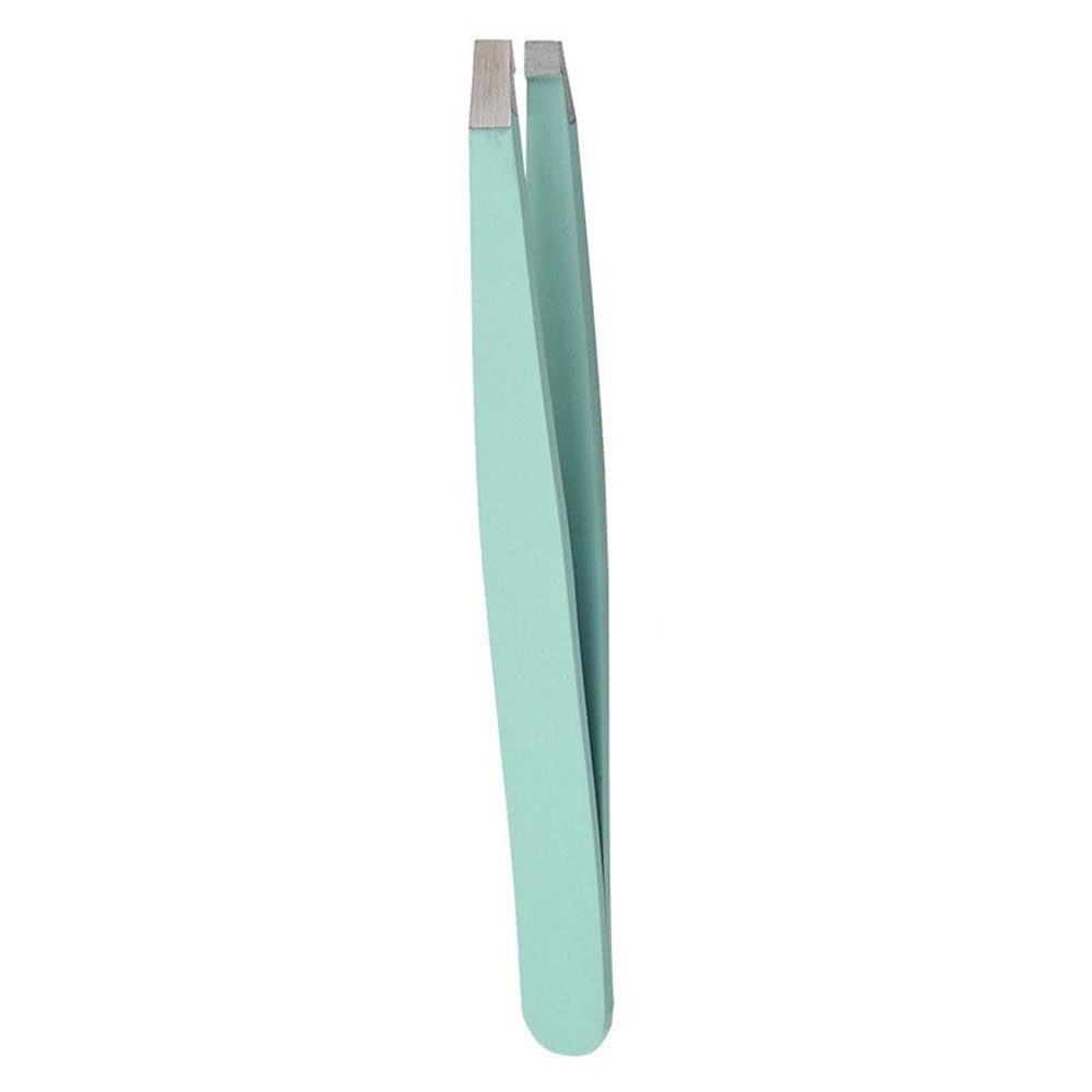 INLIMA Tweezers Eyebrow Tweezer Colorful Hair Beauty Fine Hairs Puller Stainless Steel Slanted Eye Brow Clips Removal Makeup Tools Accessories (Color : 01)